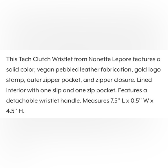 NANETTE LEPORE WRISTLET IN VIVID PINK NWT - Picture 8 of 9